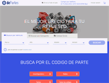 Tablet Screenshot of departes.com